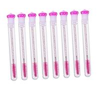 BAZEITFLOW 8 pièces Tube de Mascara Vide avec Brosse à Cils Diamantée Peigne et Brosse à Sourcils pour Maquillage Poignée Ergonomique Facile à Utiliser et Nettoyer