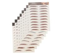 BAZEITFLOW 8feuilles Autocollants pour Sourcils Réalistes Autocollants Sourcils Imperméables Décoration Maquillage
