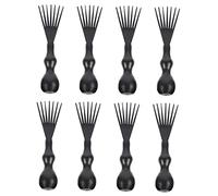 BAZEITFLOW 8pièces Outil De Nettoyage Brosse à Cheveux Râteau Grattoir Ergonomique Pour Peigne Et Brosse Nettoyeur Anti-accumulation De Poils Usage Salon Et Domicile
