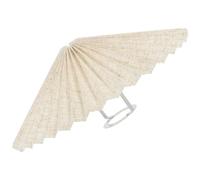 BAZEITFLOW Abat-Jour en Tissu Plissé de Parapluie 31 CM Abat-Jour Lin Couleur Beige Compatible E27 Diamètre 42 CM pour Lampe de Bureau et Plafonnier Accessoire D’Éclairage D’Intérieur