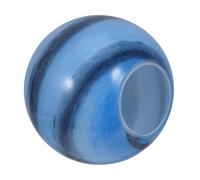 BAZEITFLOW Abat-jour en Verre Rond 12 Cm Diamètre 5,3 Cm, Globe Sphérique Transparent, Compatible Douilles E14 et G9, Remplacement pour Lampe de Table Suspendre, Éclairage Doux et Résistant