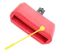 BAZEITFLOW Accessoire Percussion Bloc Latin Plastique Rouge Cloches Vache Pour Batterie Portable et Compatible Support