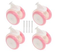 BAZEITFLOW Accessoires de Remplacement pour Roue de Trotteur Lot de 4 Caoutchouc et Plastique Installation Simple Roulettes Universelles pour Marchette Bébé Couleurs Lumineuses