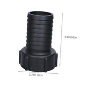 BAZEITFLOW Adaptateur Ibc Plastique pour Robinet Réservoir Résistant Acide et Alcalin Raccord Tuyau pour Cuve Tonnage et Facile à Installer