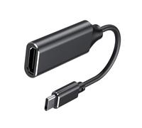 BAZEITFLOW Adaptateur USB-c pour Ordinateur Téléphone Portable et TV Noir Câble de Conversion USB-c Compact et Léger