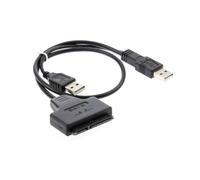 BAZEITFLOW Adaptateur USB vers interface de disque dur Broches Câble Convertisseur pour Disque Dur Portable avec Câble Alimentation USB Compatible SSD Plug And Play Mbps