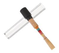 BAZEITFLOW Anche de Hautbois Naturelle en Canne Accessoire d'Instrument Taille Compacte Couleur de Fil Aléatoire 1 Pièce Outil à Anche pour Hautbois Artisanat Fait Main Couleur Aléatoire