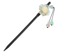BAZEITFLOW Ancient Customs Hairpin Vintage Headdress With Flower Design Classic Chinese Style Alloy Headpiece For Han Clothing Elegant Decorative Hairpin For Women And