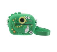 BAZEITFLOW Appareil Photo Numérique Garçon Fille Dinosaure Vert avec Double Objectif Impression Instantanée Design Cartoon Antichoc Caméra Digitale pour Tout-Petits et Cadeaux Créatifs