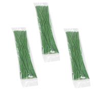 BAZEITFLOW Attaches pour Plantes Grimpantes Et Tuteurs De Jardin, Fil De Fixation Plastique Vert 20 Cm, 300 Pièces, Clips Câbles Flexibles pour Liens Résistants en Jardinage