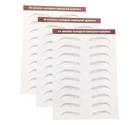 BAZEITFLOW Autocollants Tatouage Sourcils Imperméables 3 Feuilles 3d Réalistes Maquillage Sourcils Femme pour Mise Naturelle et Transfert Facile