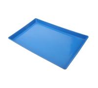 BAZEITFLOW Bac à Cage pour Chien Et Lapin Plateau à Litière Plastique Bleu 44x29x3 Cm Accessoire De Cage pour Animaux Compagnons Petits Espaces