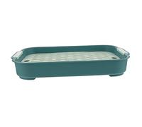 BAZEITFLOW Bac à Litière Carré pour Toilettes en Plastique Antidérapantes 1 pour Cochon d'Inde et Chinchilla Apprentissage Propreté Facile à Nettoyer