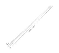 BAZEITFLOW Baguette pour Store Vertical Acrylique Tige Inclinaison Plastique Transparente avec Crochets Accessoire pour Rideaux Maison Bureau et Hôtel