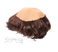 BAZEITFLOW Bald Cap Perruque De Moine Cosplay Perruque Chauve Pour Fête Halloween Accessoire De Costume Pour Adultes Et Hommes