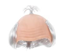 BAZEITFLOW Bald Wig Cap Reusable For Men Cosplay Lightweight Breathable Bald Costume Hairpiece For Halloween Party Supplies With Funny Comedic Design