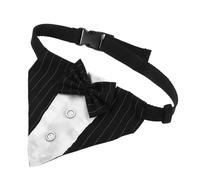 BAZEITFLOW Bandana Triangulaire pour Chien Réglable en Tissu Polyester Noir et Bleu S pour Fêtes et Usage Quotidien chez Petits Chiens et Chats