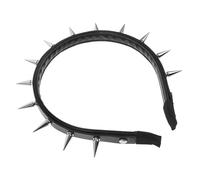 BAZEITFLOW Bandeau à Pointes Punk Accessoire Mode Baroque Gothique Tête Clouté Noir pour Coiffure et Confortable Fête et