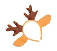 BAZEITFLOW Bandeau de Renne Peluche Oreilles de Noël Accessoire Cheveux pour Fêtes de Noël
