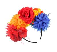 BAZEITFLOW Bandeau Floral Perlé Tropical Couronne de Fleurs et Étanche Accessoire Cheveux Mariage et Festivals Style Mexicain Confortable à Porter