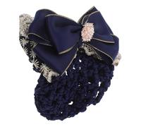BAZEITFLOW Barrette Nœud pour Chignon Professionnel Filet Élastique Respirant et Accessoire Coiffure Infirmière et Hôtesse Maintien Sûr et Élégant avec Bordure Dentelle