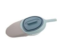 BAZEITFLOW Bassin de Lit Portable pour Patients Couvercle et Poignée Plastique Léger Facile à Nettoyer pour Personnes Âgées ou Handicapées Utilisation à Domicile L’Hôpital