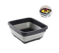BAZEITFLOW Bassine Pliable Rétractable pour Usage Domestique Stable et Antidérapante pour Lavage Camping et Voyage