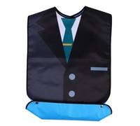 BAZEITFLOW Bavoir Adulte Long Motif Costume Protection Vêtements Lavable Réutilisable pour Hommes Seniors et Soins Alimentaires
