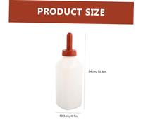 BAZEITFLOW Biberon Lait Veau sans Poignée Alimentation Bétail Tétine Souple Anti-morsure pour Agneaux et Petits Ruminants