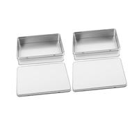 BAZEITFLOW Boîte à Bonbons en Fer Petite pour Sublimation Boîte Métallique Carrée Couvercle à Biscuits Vide DIY pour Présents D’Anniversaire et Mariage de Rangement Robuste en Métal
