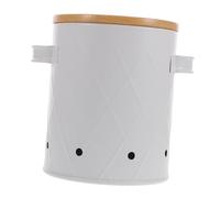 BAZEITFLOW Boîte De Conservation Légumes Ventilée Moyenne, Récipient Aération Pour Pommes De Terre Oignons Ail, Plastique Solide, Utilisation Familiale La Cuisine Quotidienne, Stockage Individuel