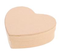 BAZEITFLOW Boîte De Cœur Diy En Papier Kraft 10,5 x 8,5 x 3,5 Cm, Coffret De Rangement Léger Et Robuste Pour Bijoux, Bonbons Et Présents, Usage Polyvalent Pour Fêtes Et Occasions Spéciales