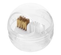 BAZEITFLOW Boîte de Nettoyage pour Forets de Manucure avec Brosse Détachable Outil Multifonction Antipuces pour Accessoires Perceuse Ponceuse Kit Dépoussiéreur Professionnel Portable