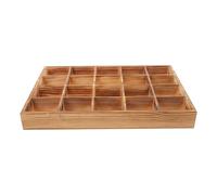 BAZEITFLOW Boîte de Rangement Bois Compartiments pour Sous-vêtements Chaussettes et Cravates Organiseur Compact pour Chambre Résistant et Multifonctionnel