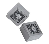 BAZEITFLOW Boîte De Rangement Commémorative Dents Et Cheveux De Bébé En Métal Sculpté Ours, Pour -né, Petite Boîte Souvenir Solide Pour Suivi Croissance, Coffret Porte-cheveux Fœtaux