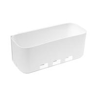 BAZEITFLOW Boîte de Rangement Murale Coulissante sans Perçage Organisateur Tiroir pour Cuisine et Placard Grand Bac de Rangement Blanc Installation Adhésive Murale pour Ustensiles et