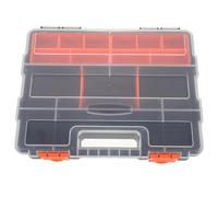 BAZEITFLOW Boîte de Rangement pour Vis avec Compartiments Fixes, Plastique Solide, Format Compact Rectangulaire, Organisateur Polyvalent pour Pièces et Outils, Bricolage et Atelier, Portable