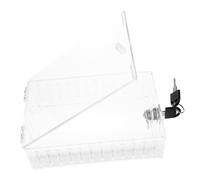 BAZEITFLOW boîte de verrouillage thermostat protecteur de thermostat universel Garde avec verrouillage transparent Métal