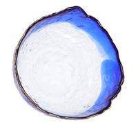 BAZEITFLOW Bol De Manucure Verre Pour Trempage Des Accessoire De Salon De Beauté Pour Soins Des Mains Et Art Des Bol De Bain Chaud Modèle Avec Dégradé Et Bord Doré