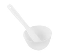 BAZEITFLOW Bol de Mélange pour Masque Facial Silicone Blanc Grand Format avec Spatule Kit Complet pour Soins Du Visage à Domicile et Salon Pratique et Portable pour DIY Masques Boue et