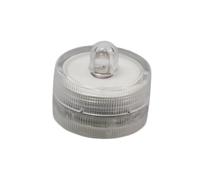 BAZEITFLOW Bougie Chauffe-Plat LED sans Flamme Étanche Ronde, Fonctionnant Piles, Effet Scintillant Réaliste, Écologique Risque, pour Mariage et Décoration Intérieure Extérieure