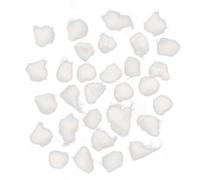 BAZEITFLOW Boules de Coton Blanc pour Ongles 300 Pcs en Coton Absorbant sans Peluches Résidus, pour Dissolvant de Vernis Semi-permanent