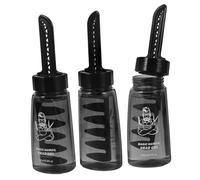 BAZEITFLOW Bouteille de Gel Coiffant avec Peigne 3Pcs pour Hommes Gel de Cire Capillaire Rechargeable Pratique Solide pour Rétro