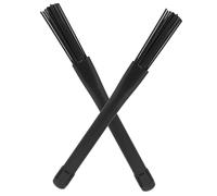 BAZEITFLOW Brosse de Batterie Nylon Balai Percussion Réglable Antidérapant pour Batteurs Débutants et