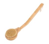 BAZEITFLOW Brosse De Douche Pour Dos Manche Bois Brosse Exfoliante Pour Bain Nettoie Et Masse La Peau Facile à Tenir Ranger