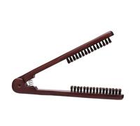 BAZEITFLOW Brosse Lissante Cheveux Anti-statique Bois avec Poils Naturels Peigne Professionnel pour Coiffure Brosse pour Lisser et Styliser Cheveux Frisés Usage Salon et Personnel