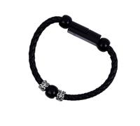 BAZEITFLOW Câble USB Type-c pour Charge Et Transfert De Données Design Bracelet Tressé Noir Compatible avec Appareils Numériques