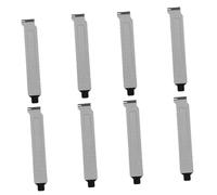 BAZEITFLOW Cache de Fente Pci Noir en Fer, Protection de Slot pour Boîtier D'ordinateur avec 8 Pièces et Vis, Adapté aux Slots de Bureau Standard
