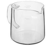 BAZEITFLOW Carafe à Café en Verre Borosilicate 400 Ml Résistante à la Chaleur pour Infusion Manuelle et Café Glacé pour Usage Domestique et Bureau Récipient Transparent Facile à Nettoyer