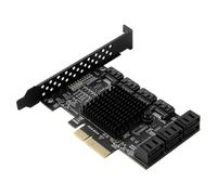 BAZEITFLOW Carte Extension Pcie vers Ports Contrôleur Haute Vitesse Indicateur LED Compatible Pci Express Gestion Éco pour PC et Stations de Travail